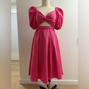 NWT Kate Spade Twist Bodice Puff Sleeve Dress Size 2